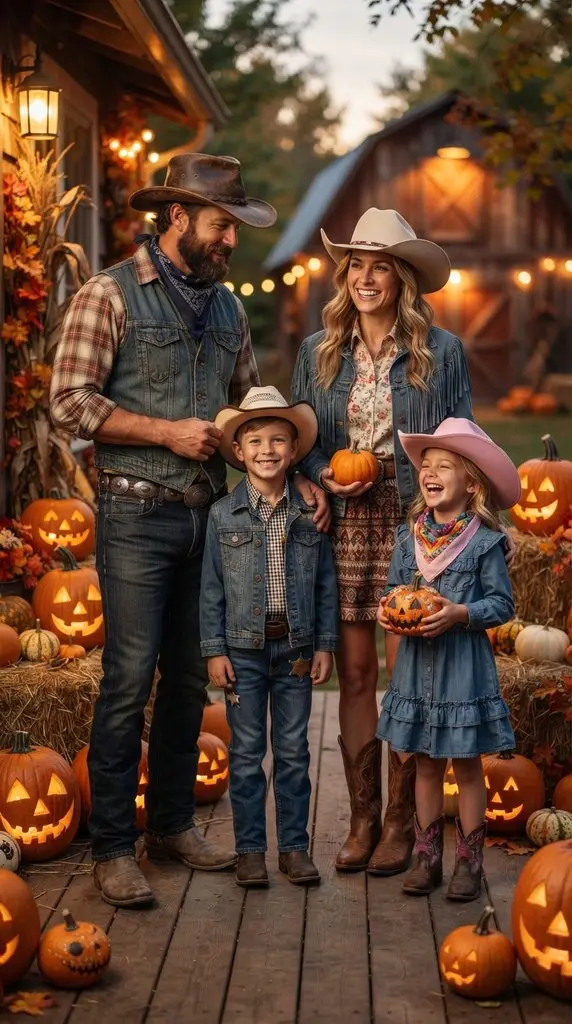 Family dressed as cowboys 202609071059