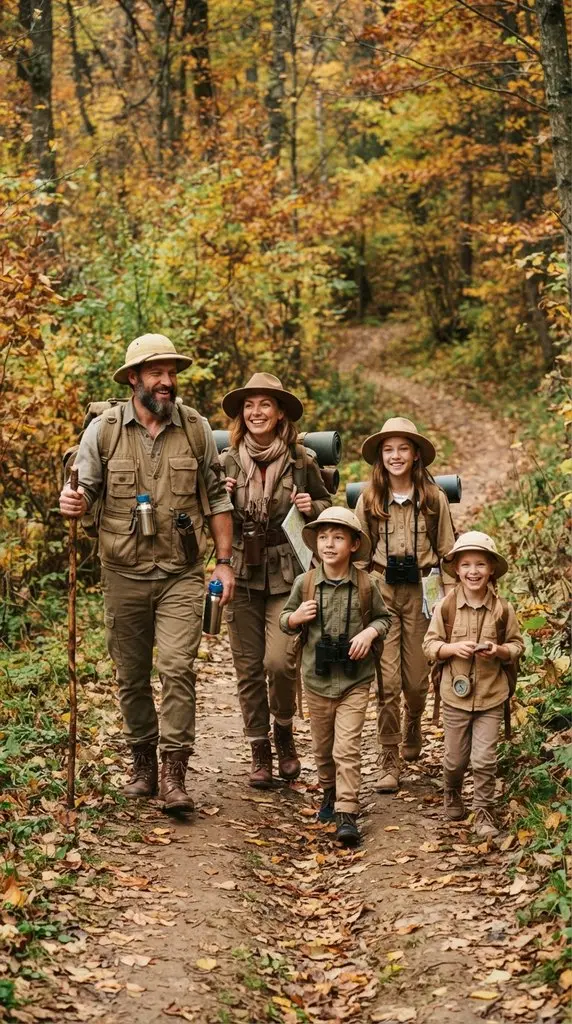 Family dressed as explorers 202609071057