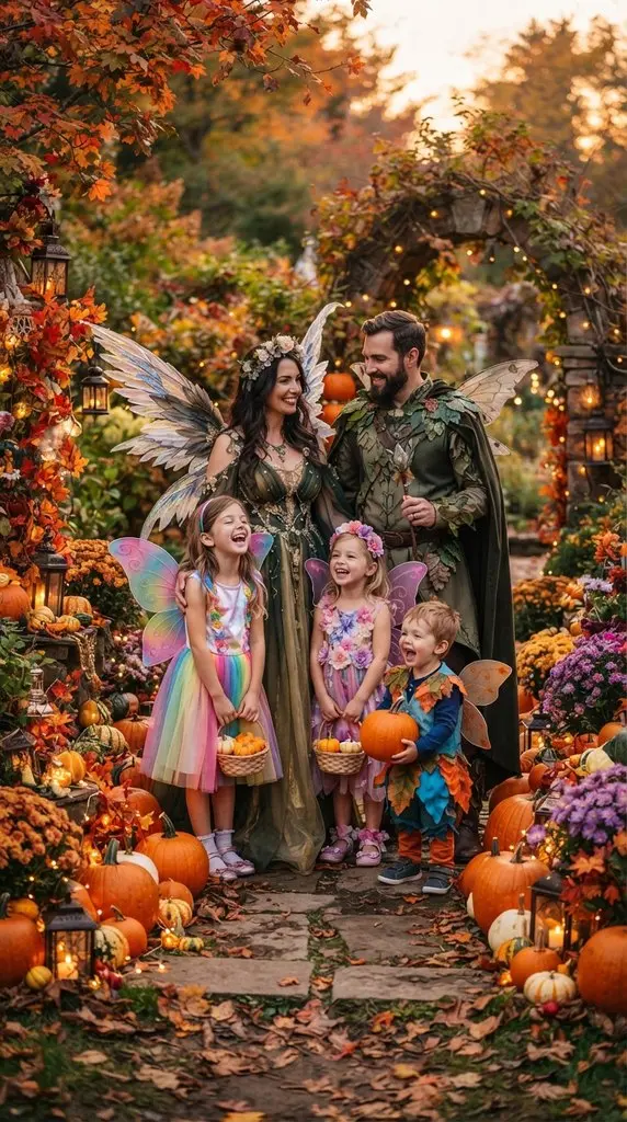 Family dressed as magical fairies 202609071058