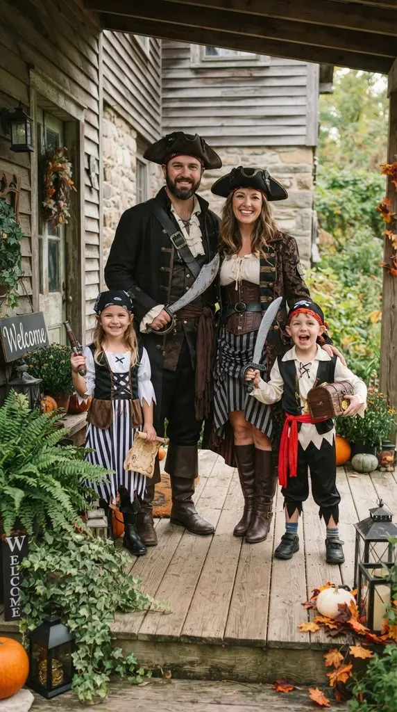 Family dressed as pirate crew 202609071059