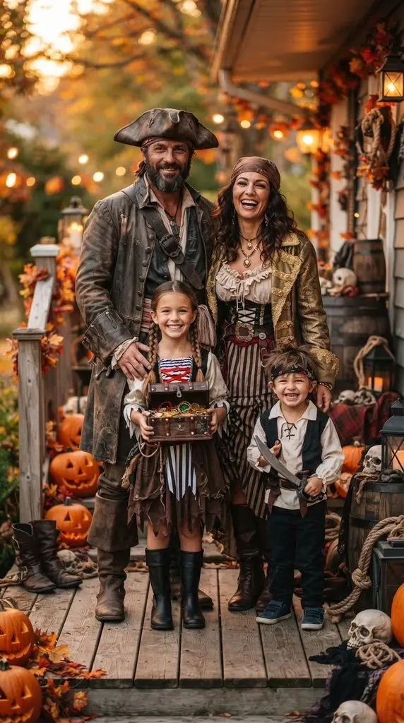 Family dressed as pirates 202609071258