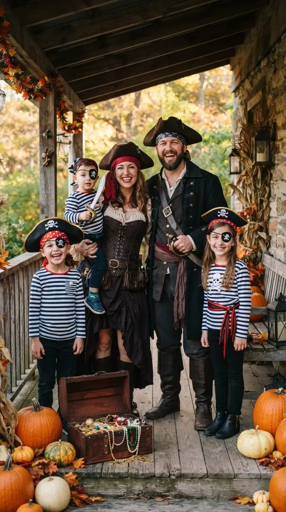 Family dressed as pirates on 202609071258