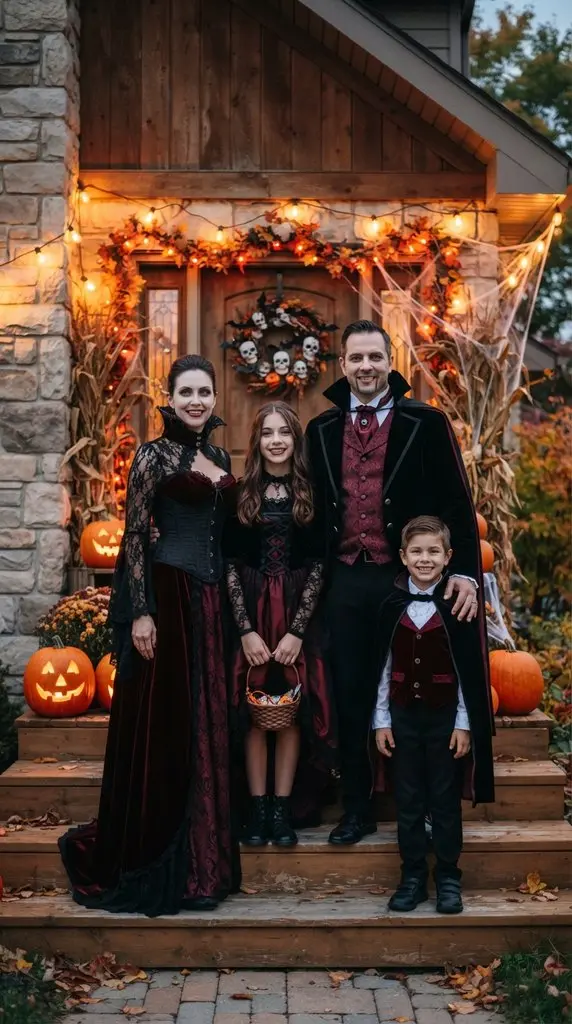 Family dressed as vampires Hallo… 202609071059