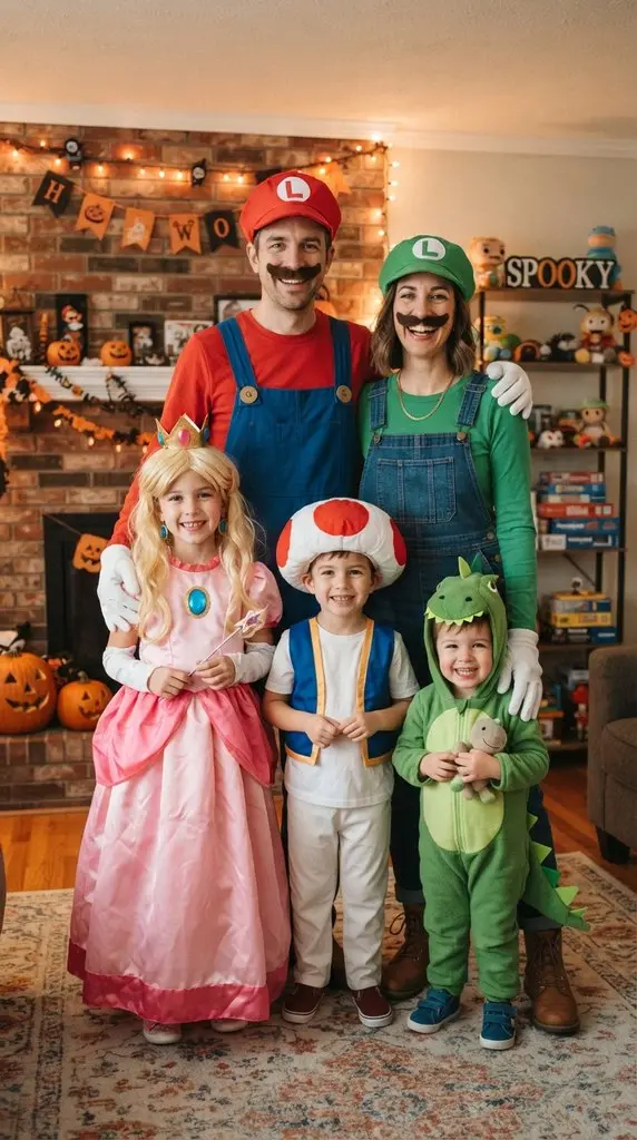 Family dressed as video game 202609071258