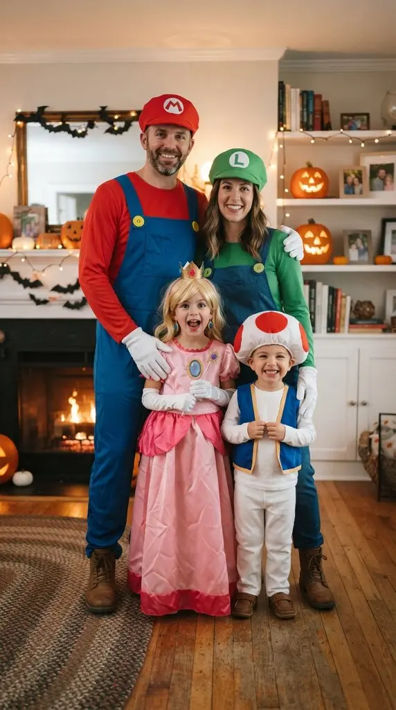 Family dressed in video game 202609071258