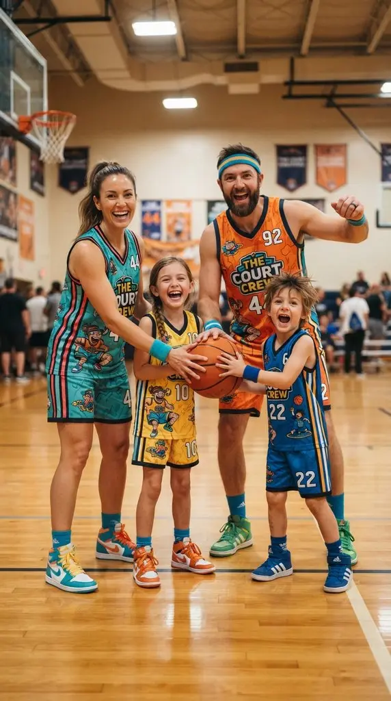 Family holding basketball together 202609071258
