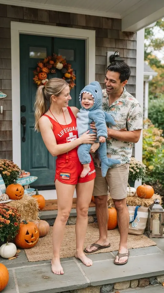 Family posing for Halloween port… 202609071259