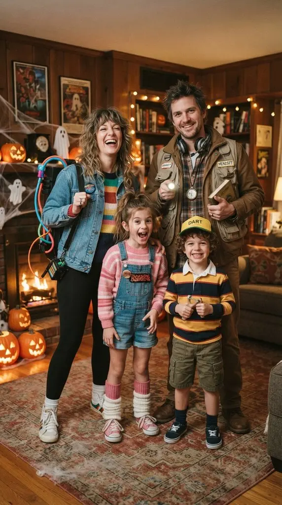 Family wearing 1980s Halloween c… 202609071259