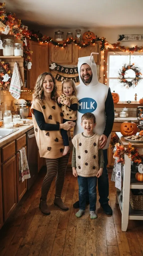 Family wearing Halloween cookie … 202609071057