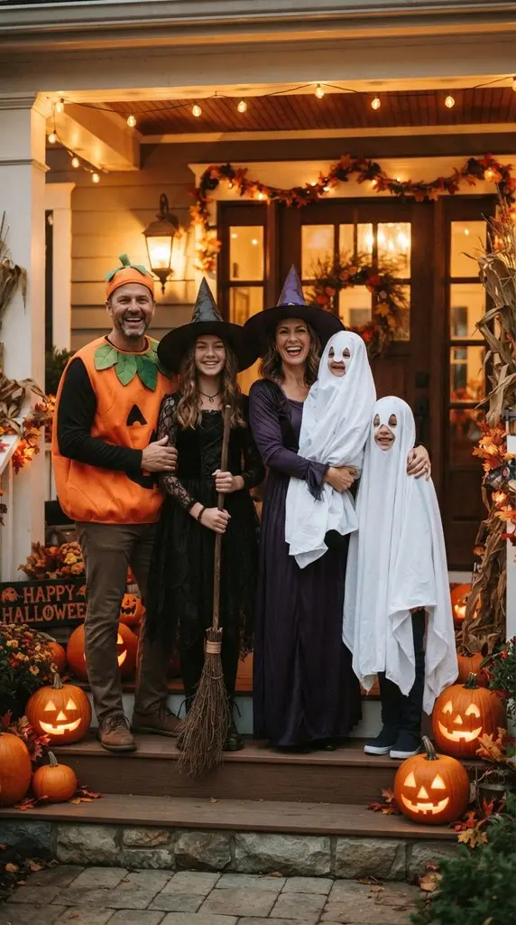 Family wearing Halloween costumes 202609071057