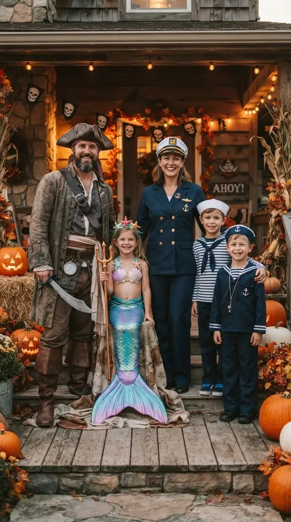 Family wearing Halloween costumes 202609071059