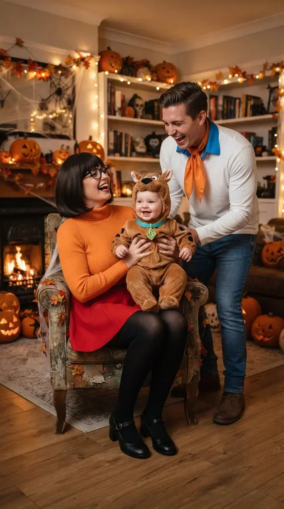 Family wearing Halloween costumes 202609071259