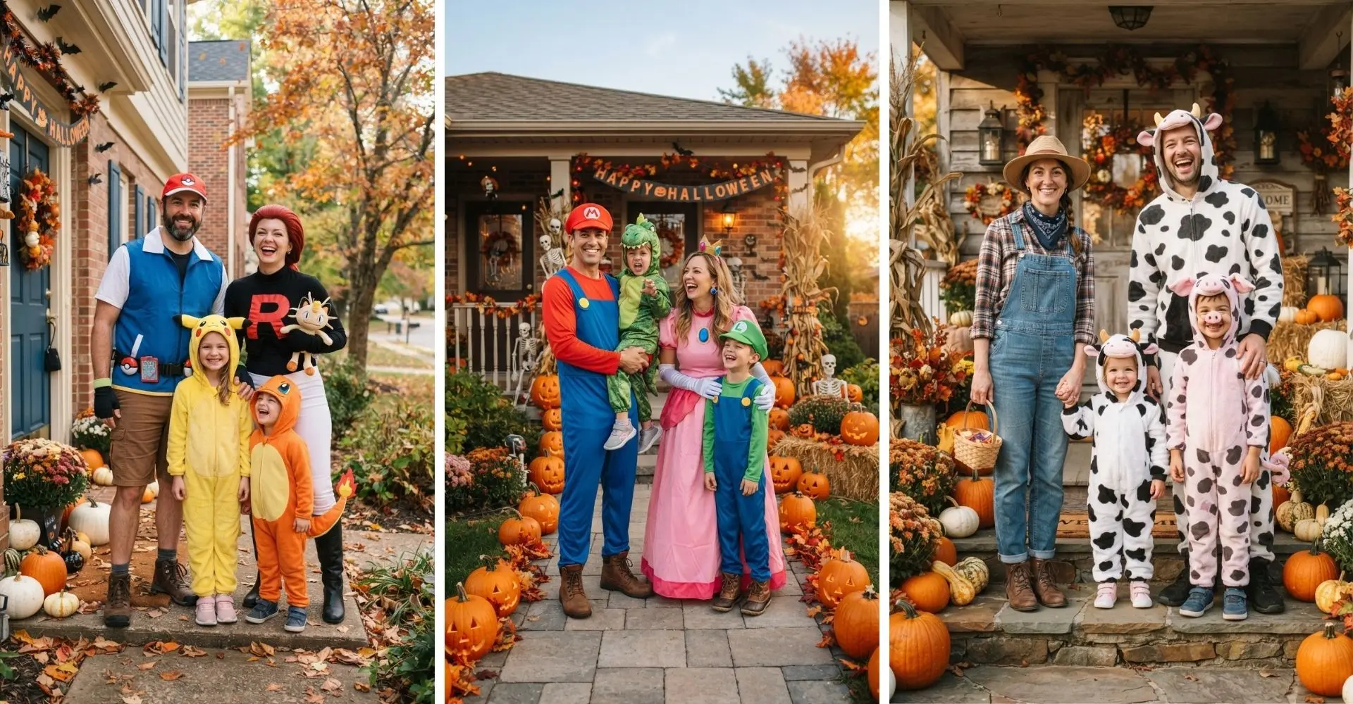 25 Fun Family Halloween Costumes for a Picture-Perfect Spooky Night 1 Fun Family Halloween Costumes