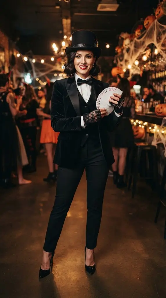 Woman holding deck of cards 202609071015