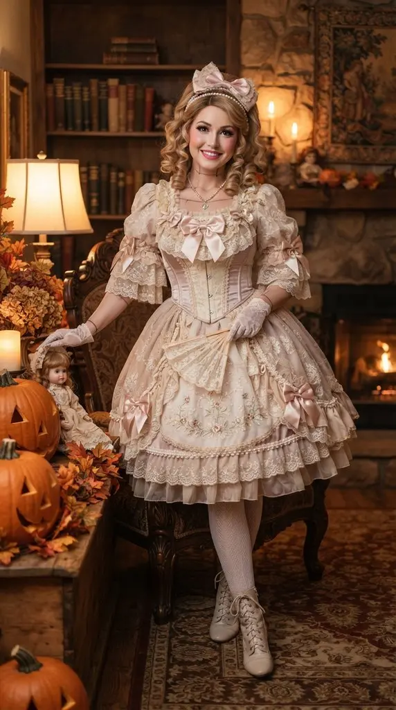 Woman posing in Halloween costume 202609071014 4