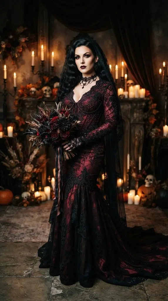 Woman posing in gothic attire 202609071015