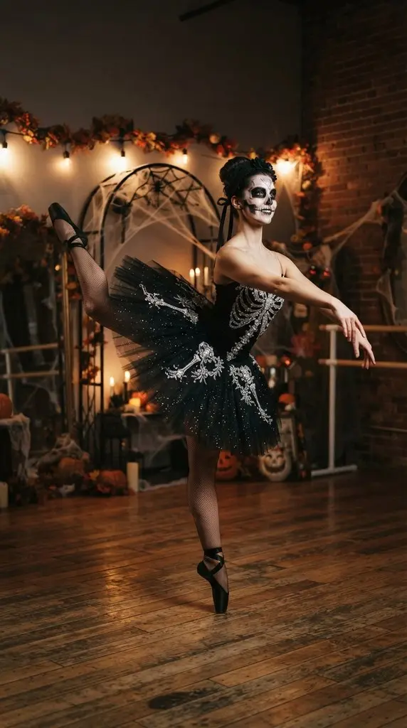 Woman wearing skeleton ballerina… 202609071014