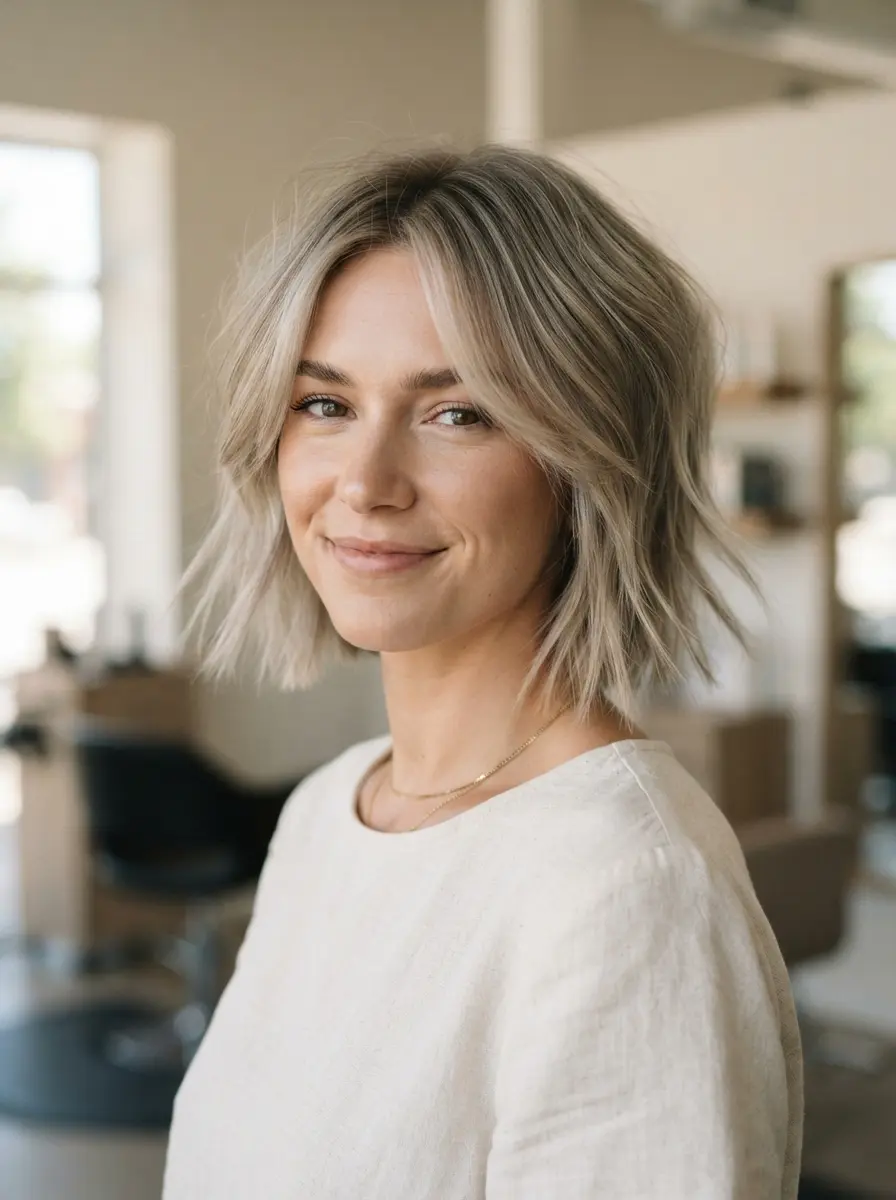 23 Choppy Bob Hairstyles for Fine Hair 4 choppy bob hairstyles for fine hair 518