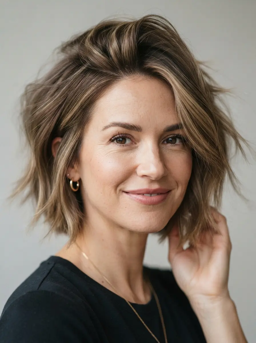 23 Choppy Bob Hairstyles for Fine Hair 7 choppy bob hairstyles for fine hair 521