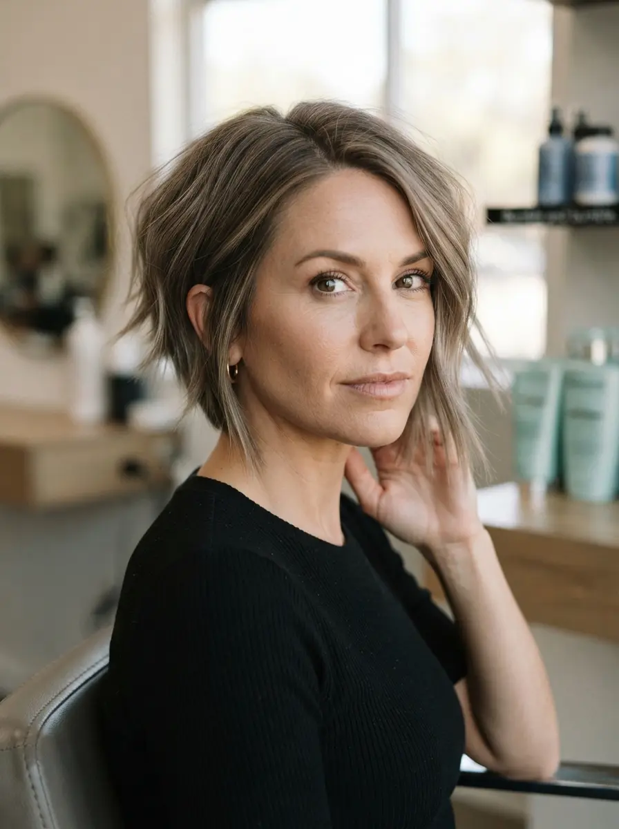 23 Choppy Bob Hairstyles for Fine Hair 8 choppy bob hairstyles for fine hair 522