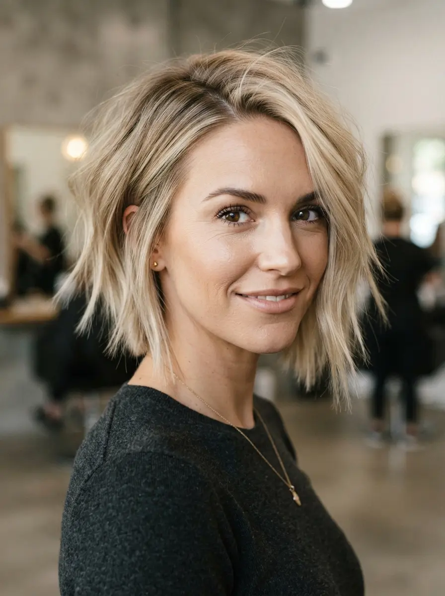 23 Choppy Bob Hairstyles for Fine Hair 13 choppy bob hairstyles for fine hair 527
