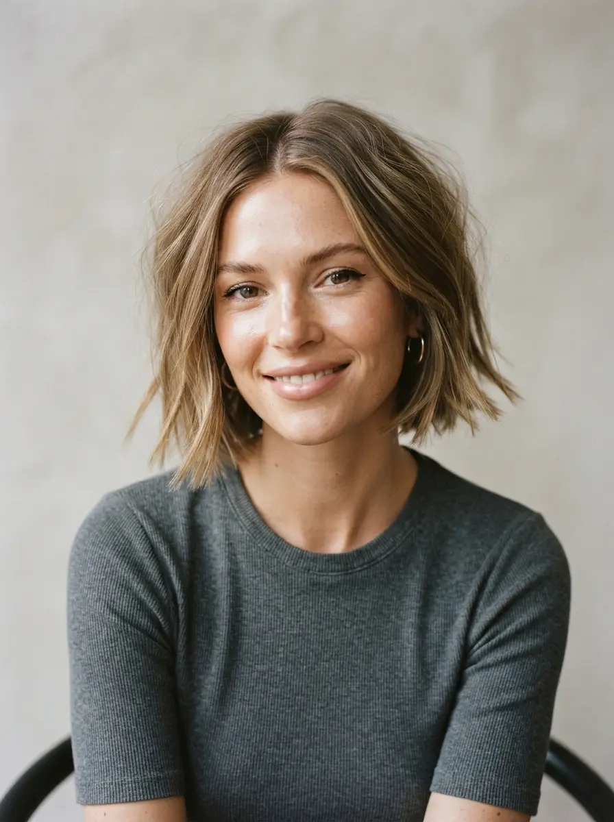 23 Choppy Bob Hairstyles for Fine Hair 19 choppy bob hairstyles for fine hair 533