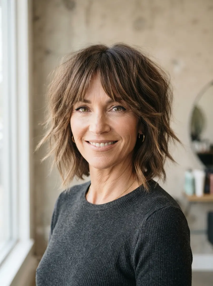 23 Choppy Bob Hairstyles for Fine Hair for Fuller, Bouncier Hair 4 choppy bob hairstyles for fine hair 541