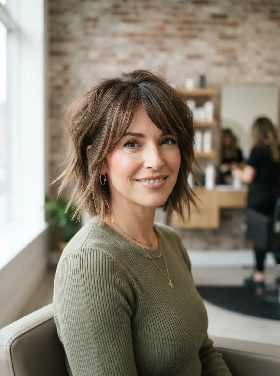 23 Choppy Bob Hairstyles for Fine Hair for Fuller, Bouncier Hair 8 choppy bob hairstyles for fine hair 545