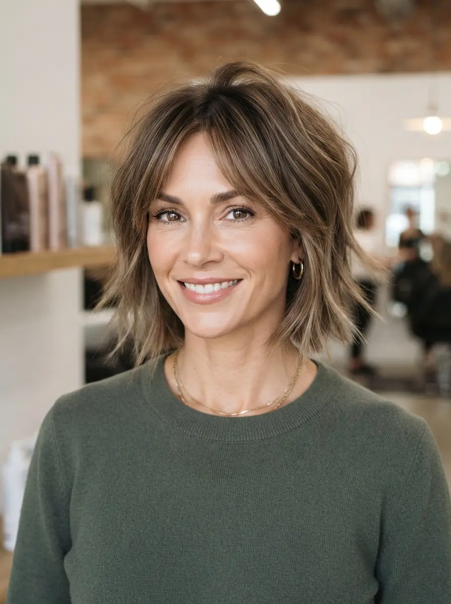 23 Choppy Bob Hairstyles for Fine Hair for Fuller, Bouncier Hair 9 choppy bob hairstyles for fine hair 546