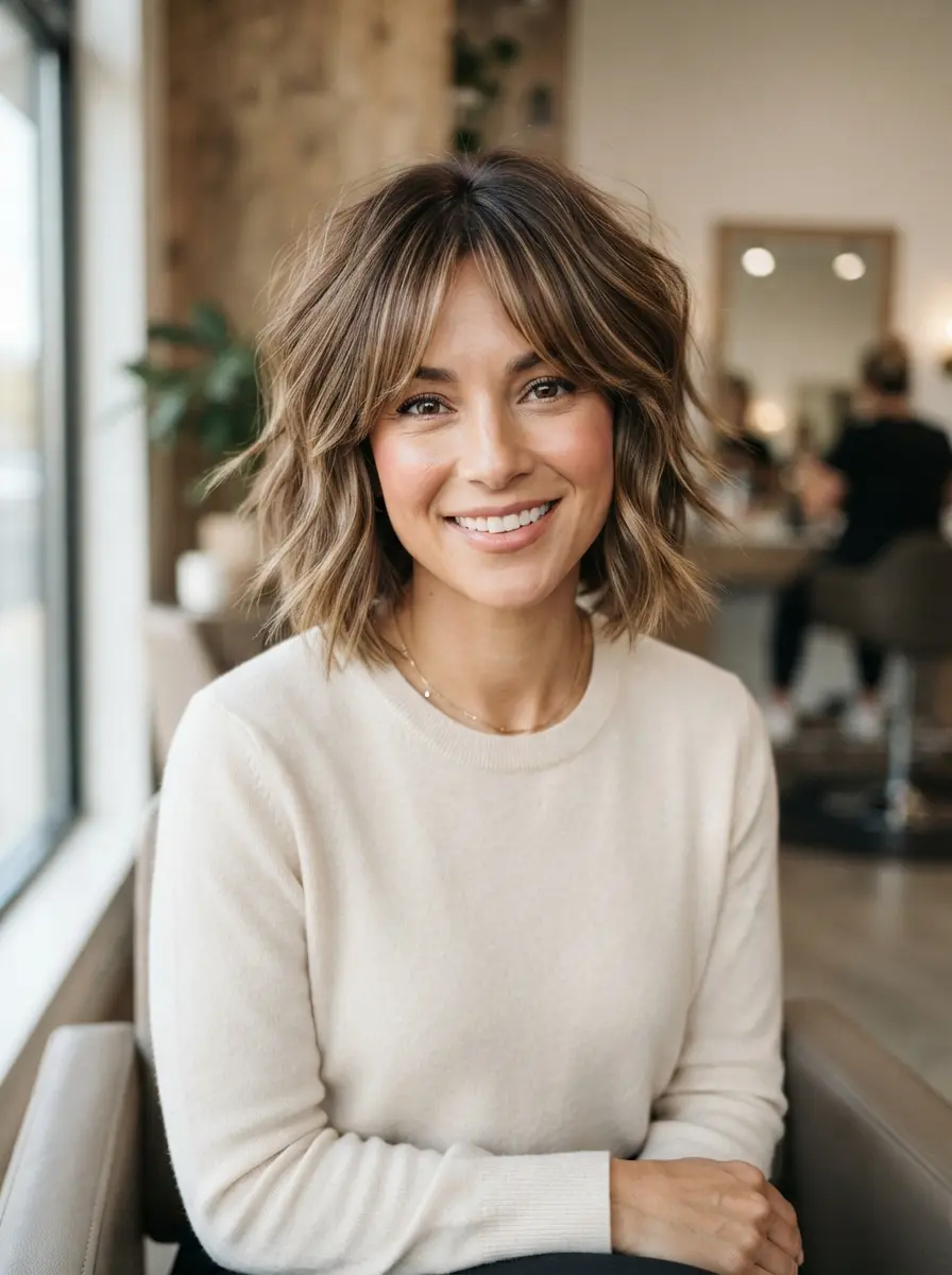 23 Choppy Bob Hairstyles for Fine Hair for Fuller, Bouncier Hair 13 choppy bob hairstyles for fine hair 550
