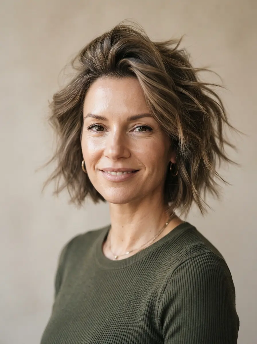 23 Choppy Bob Hairstyles for Fine Hair for Fuller, Bouncier Hair 19 choppy bob hairstyles for fine hair 556