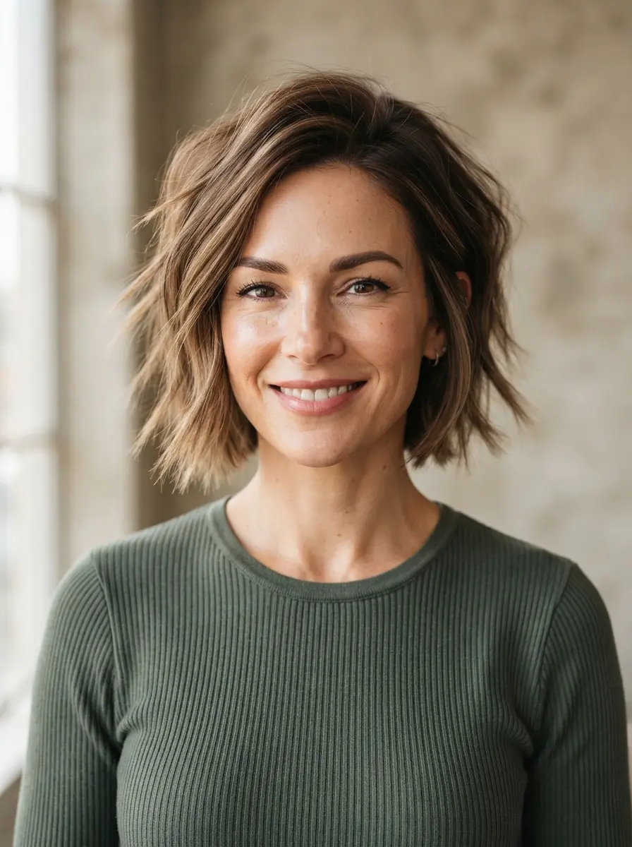 23 Choppy Bob Hairstyles for Fine Hair for Fuller, Bouncier Hair 21 choppy bob hairstyles for fine hair 558