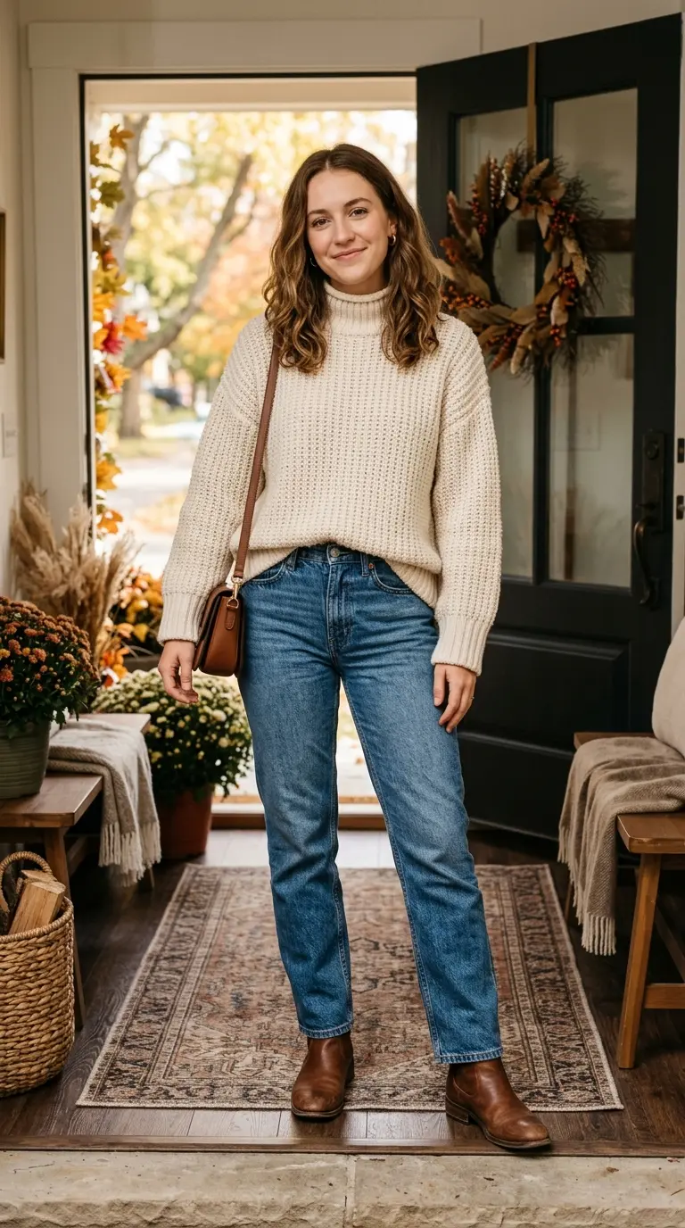 19 Cozy Fall Outfits for Effortlessly Chic Sweater Weather 2 cozy fall outfits for effortlessly chic sweater we 2695
