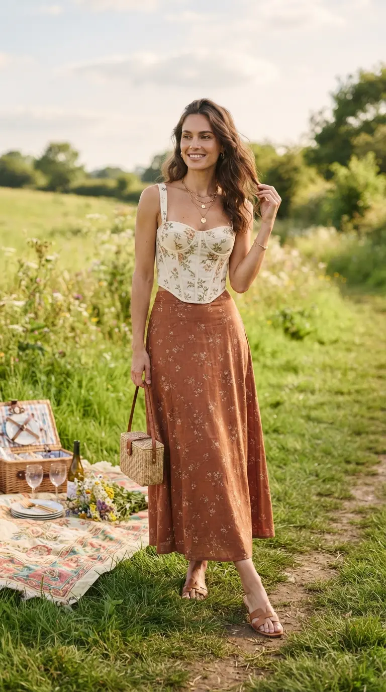 20 Cute Picnic Date Outfits That Feel Effortless, Romantic & Stylish 2 cute picnic date outfits 1137