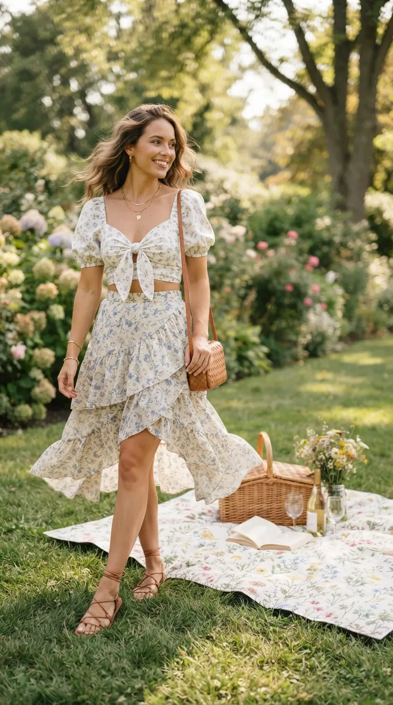 20 Cute Picnic Date Outfits That Feel Effortless, Romantic & Stylish 11 cute picnic date outfits 1146