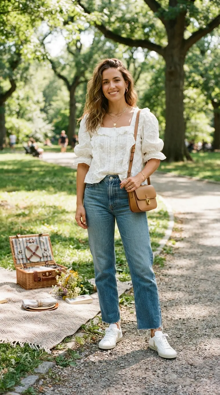 20 Cute Picnic Date Outfits That Feel Effortless, Romantic & Stylish 13 cute picnic date outfits 1148