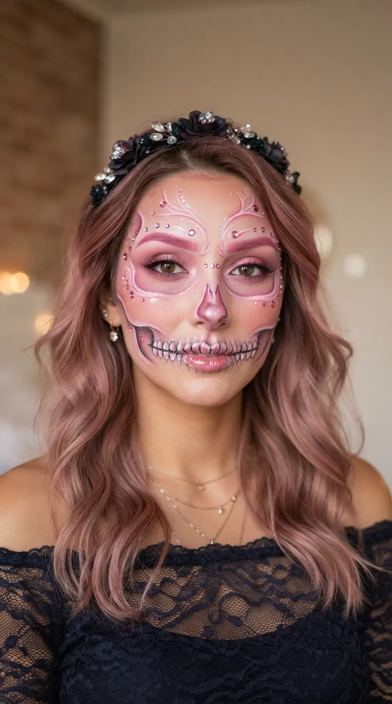 33 Dreamy Cute Halloween Makeup Looks Ideas for a Dramatic Showstopper Style 10 dreamy cute halloween makeup looks ideas 3287