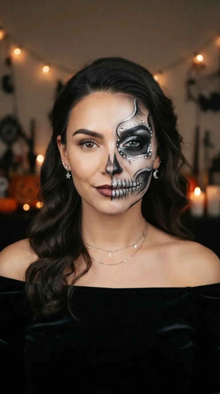 18 Easy Halloween Makeup Ideas: Makeup Inspiration for a Jaw-Dropping Halloween Look 2 easy halloween makeup ideas 3261