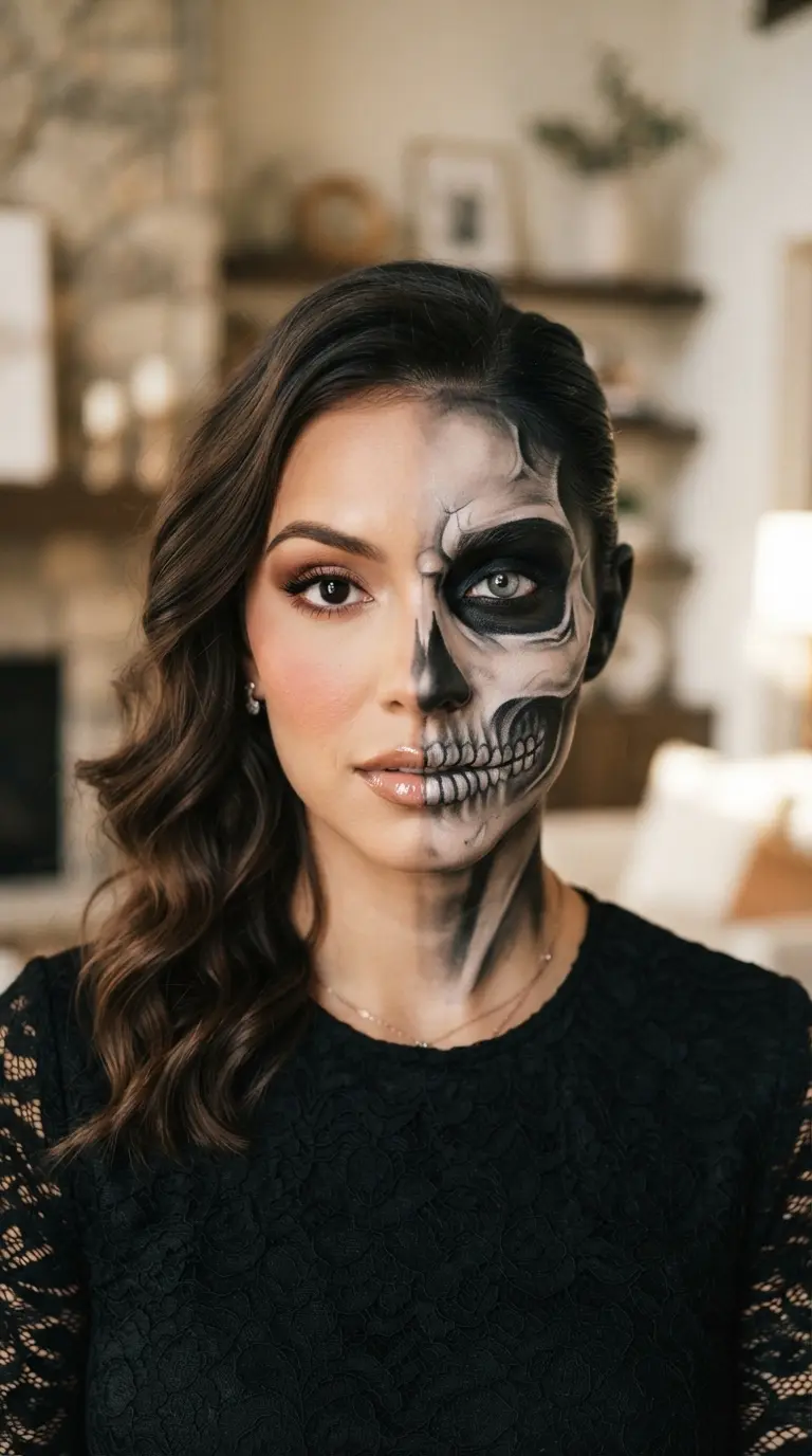 18 Easy Halloween Makeup Ideas: Makeup Inspiration for a Jaw-Dropping Halloween Look 13 easy halloween makeup ideas 3272
