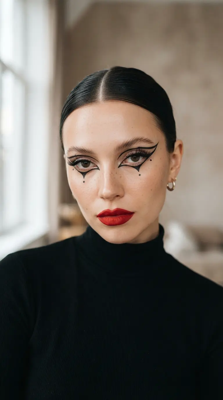 18 Easy Halloween Makeup Ideas for a Last-Minute Spooky Glow-Up 14 easy halloween makeup ideas for a last minute spoo 2592