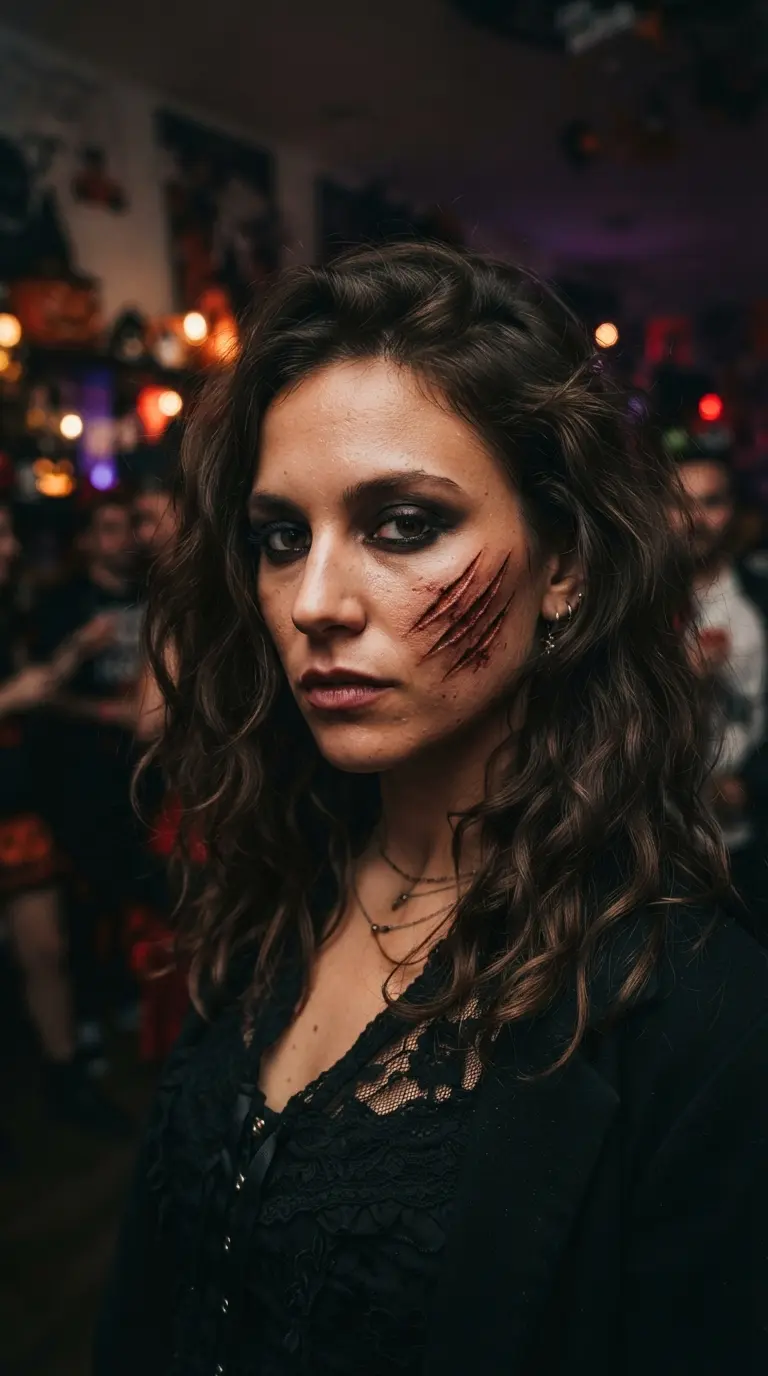18 Easy Halloween Makeup Ideas for a Last-Minute Spooky Glow-Up 17 easy halloween makeup ideas for a last minute spoo 2595