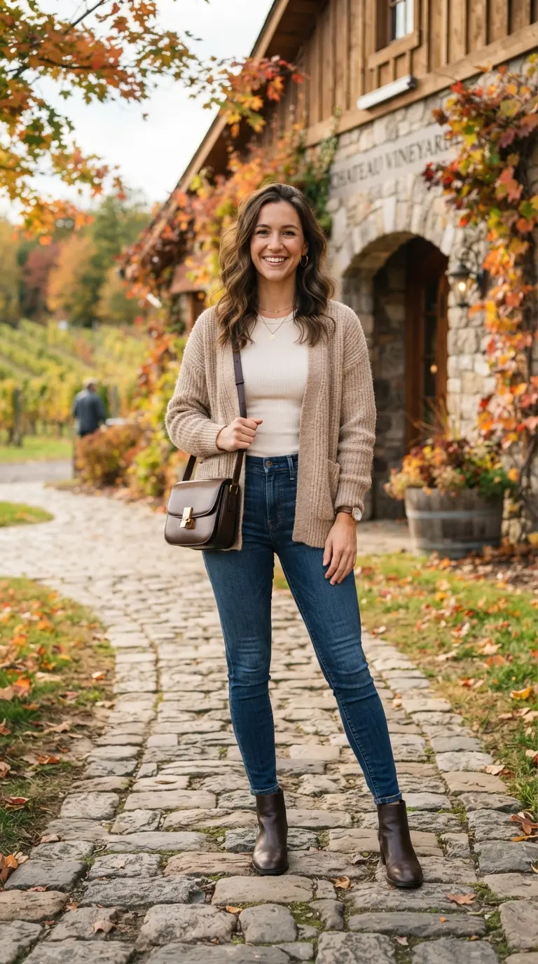 20 Fall Winery Outfits for a Chic, Cozy & Picture-Perfect Wine Country Day 17 fall winery outfits 2854
