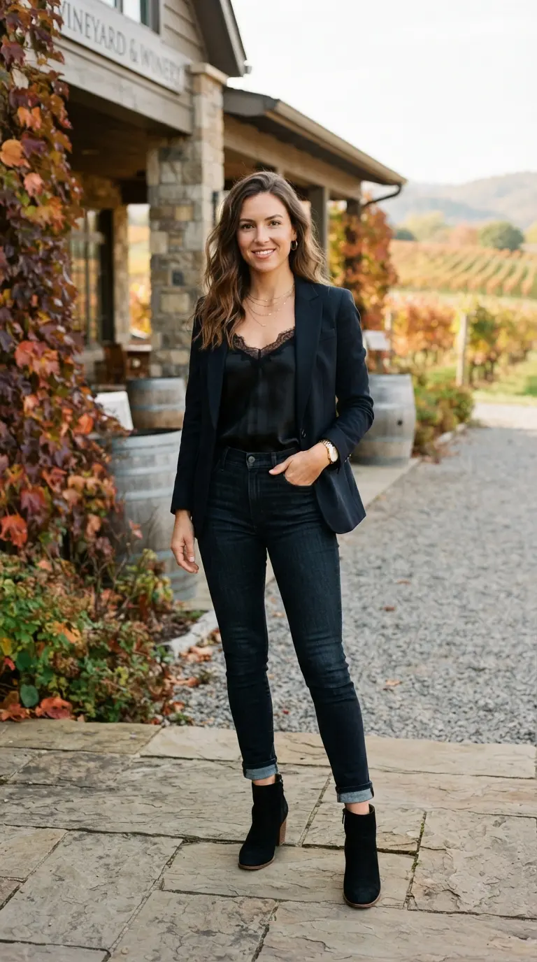 20 Fall Winery Outfits for a Chic, Cozy & Picture-Perfect Wine Country Day 20 fall winery outfits 2857
