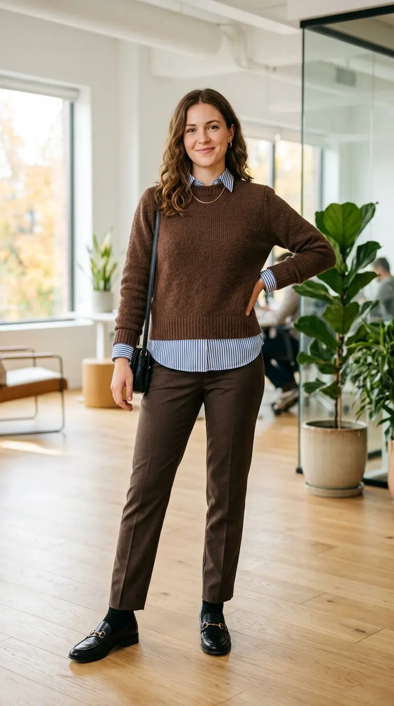 17 Fall Work Outfits for Women to Look Polished, Cozy & Office-Ready 2 fall work outfits for women to look polished 2859