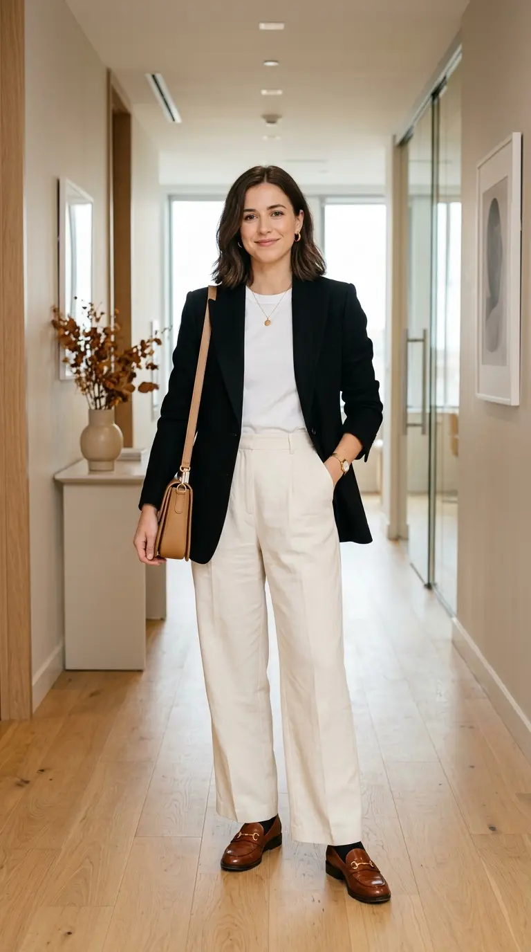 17 Fall Work Outfits for Women to Look Polished, Cozy & Office-Ready 6 fall work outfits for women to look polished 2863