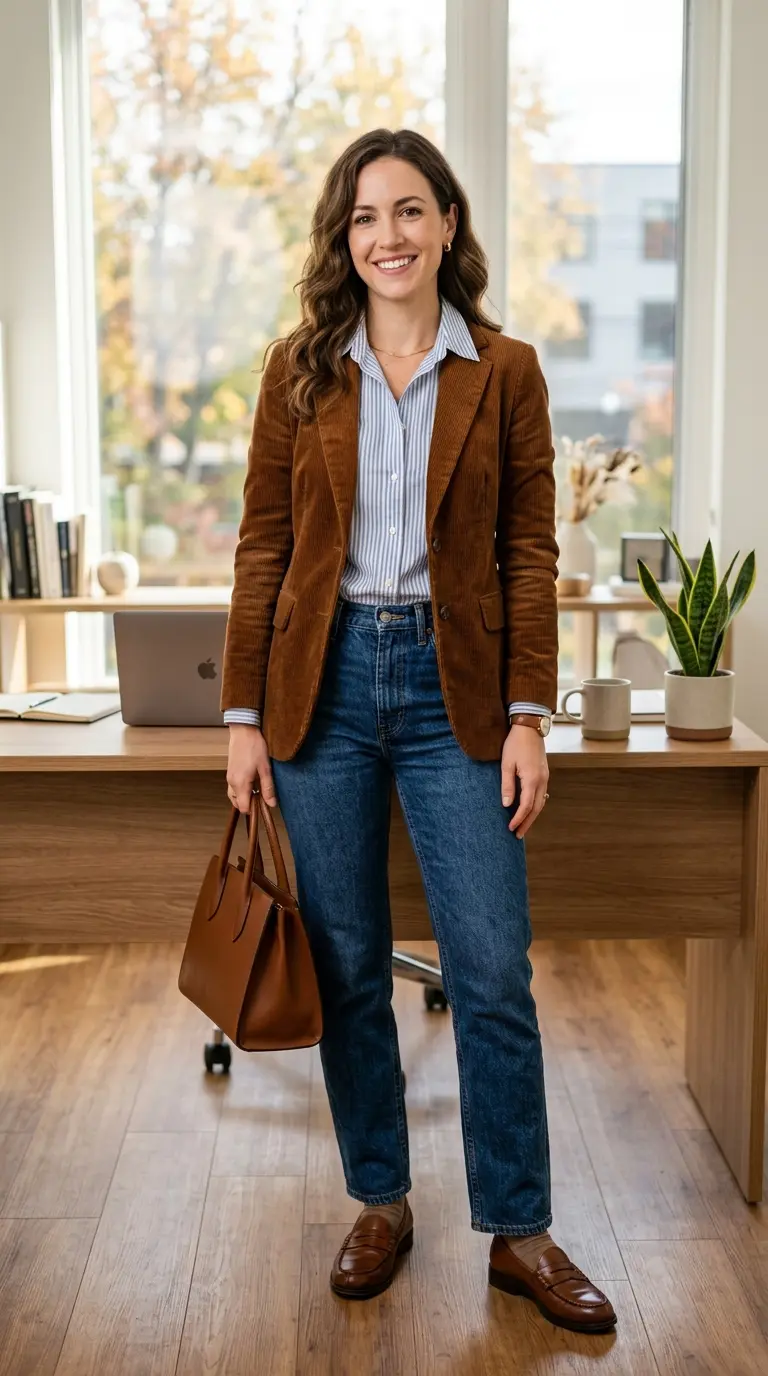 17 Fall Work Outfits for Women to Look Polished, Cozy & Office-Ready 15 fall work outfits for women to look polished 2872