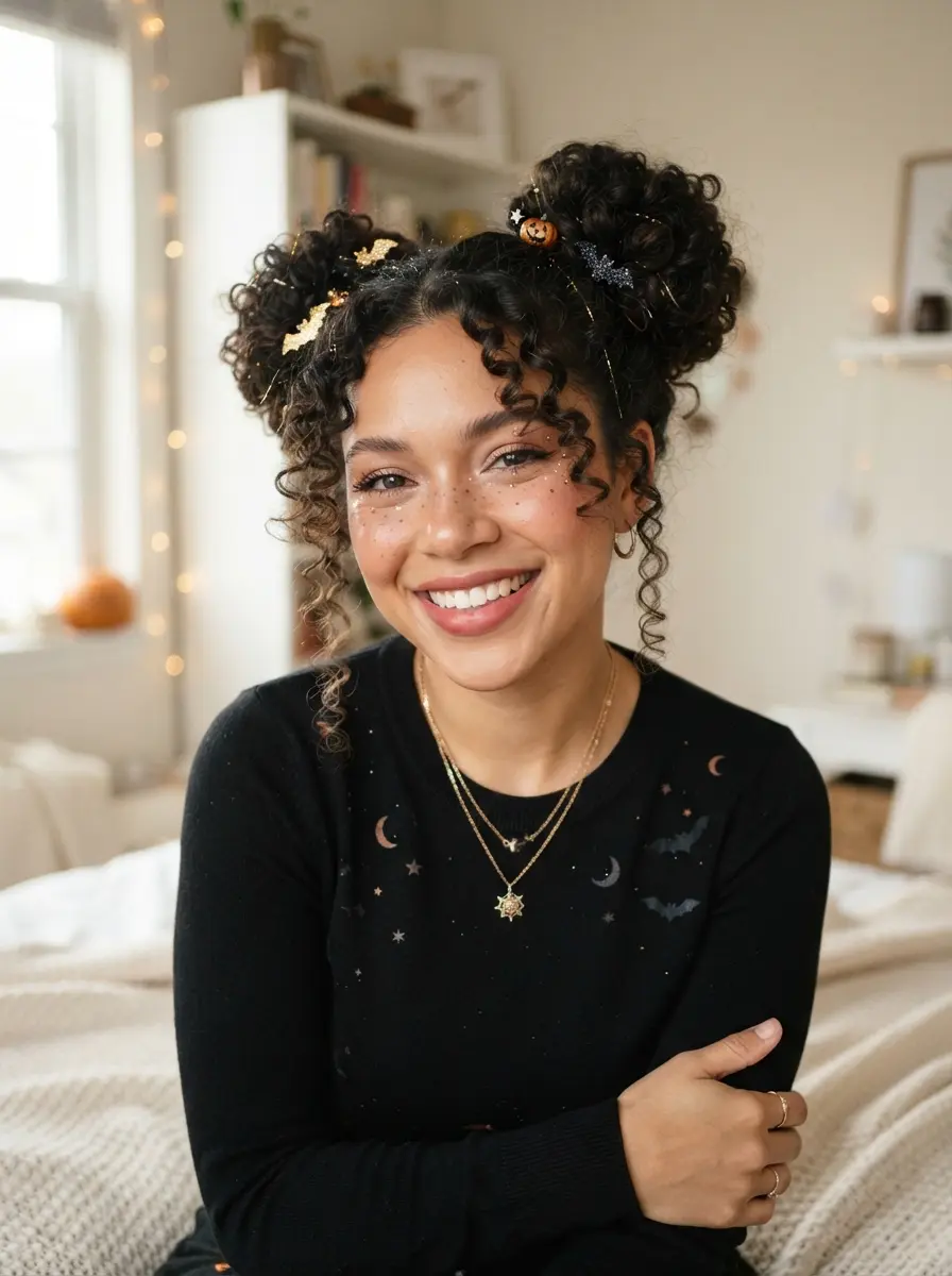 30 Trending Halloween Hairstyles for Curly Hair Perfect for a Girly Glam Style 2 halloween hairstyles for short hair 3518