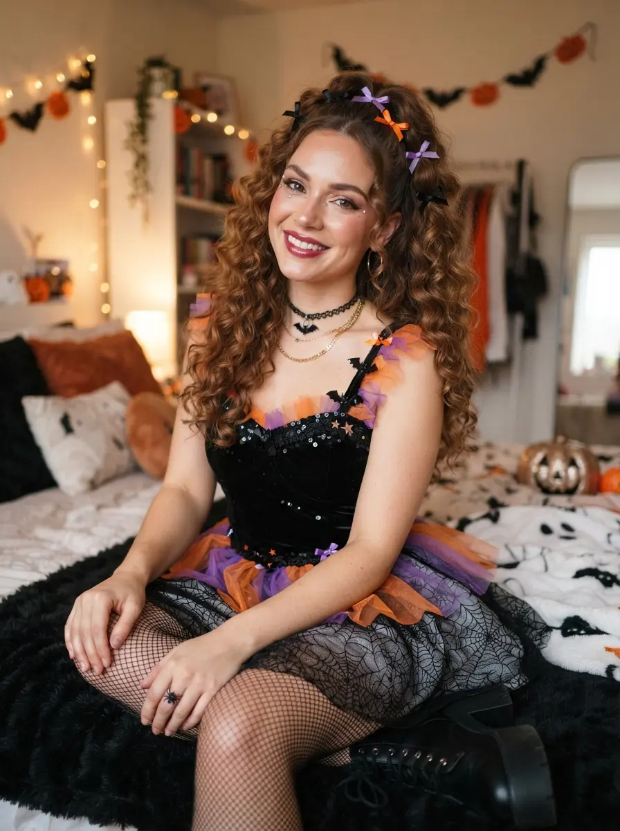 30 Trending Halloween Hairstyles for Curly Hair Perfect for a Girly Glam Style 6 halloween hairstyles for short hair 3522