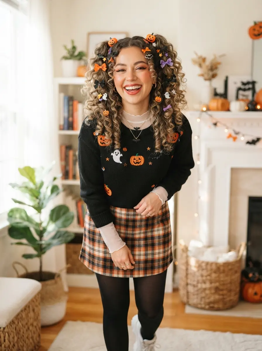 30 Trending Halloween Hairstyles for Curly Hair Perfect for a Girly Glam Style 7 halloween hairstyles for short hair 3523