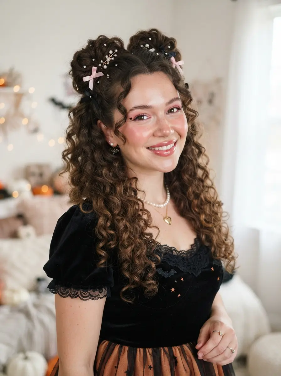 30 Trending Halloween Hairstyles for Curly Hair Perfect for a Girly Glam Style 16 halloween hairstyles for short hair 3532